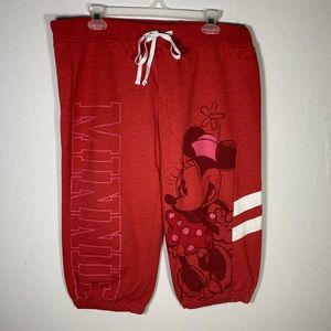 Disney Parks Minnie Mouse Capri Joggers XL